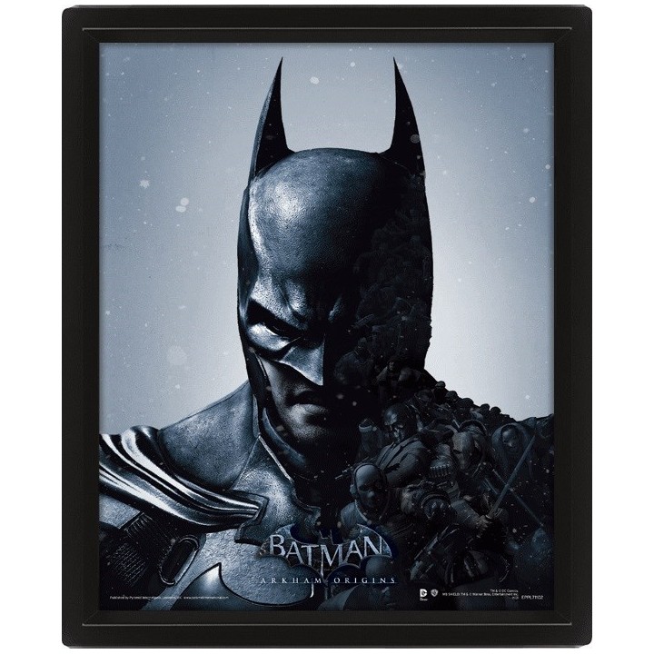 PYRAMID DC COMIC: BATMAN ARKHAM ORIGIN (BATMAN & JOKER) - POSTER 3D LENTICULAR INCORNICIATO