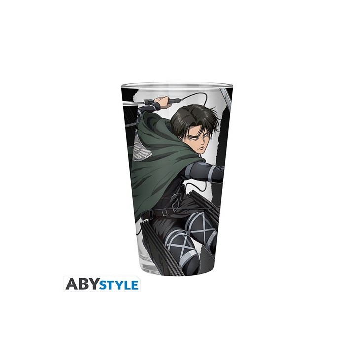 ABYSTYLE ATTACK ON TITAN - Bicchiere Large 400ml: "Levi"