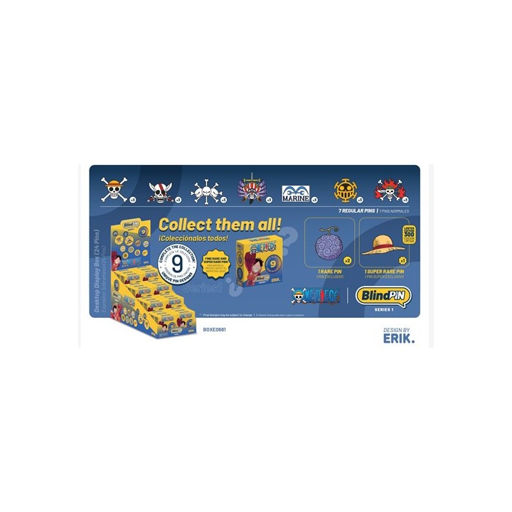 ERIK MYSTERY BOX SPILLETTE COLLEZIONABILI SERIE ONE PIECE DISPLAY 24..