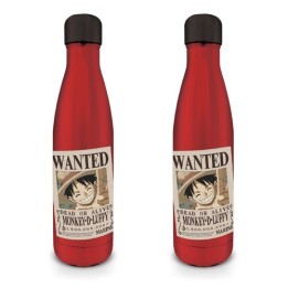 PYRAMID ONE PIECE (WANTED LUFFY) METAL DRINKS BOTTLE