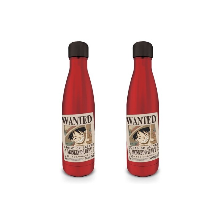 PYRAMID ONE PIECE (WANTED LUFFY) METAL DRINKS BOTTLE