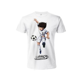 CAPTAIN TSUBASA - T-shirt Holly e Benji M bianca