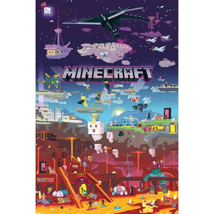 ABYSTYLE MINECRAFT - Poster grande: World Beyond (91.5x61)