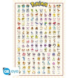ABYSTYLE POKEMON - Poster grande: "Kanto 151 English" (91.5x61)