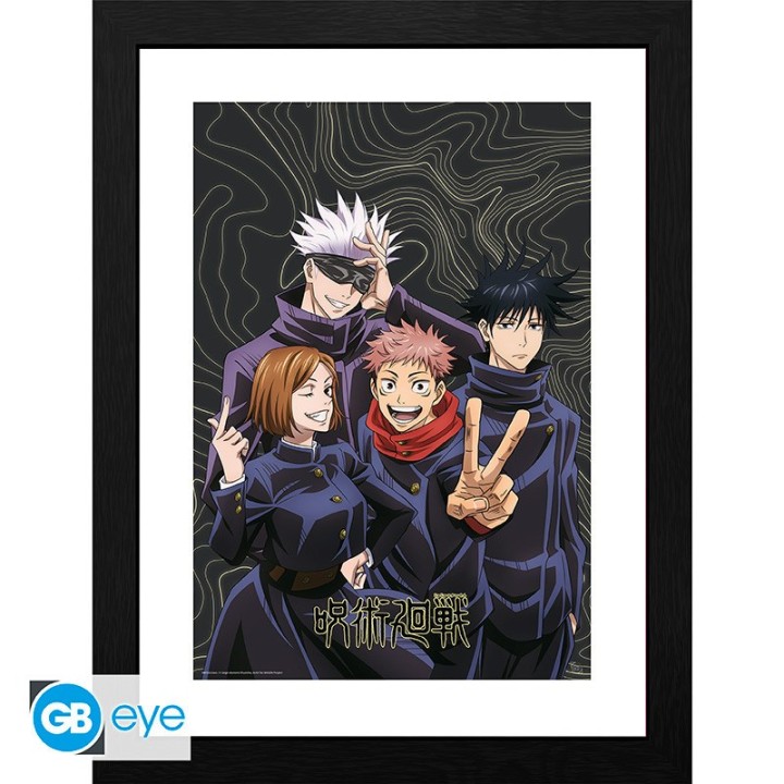 ABYSTYLE JUJUTSU KAISEN - Poster incorniciato: "Team picture" (30x40)