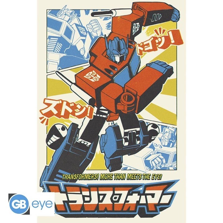 ABYSTYLE TRANSFORMERS - Poster grande: "Optimus Prime Manga" (91.5x61)