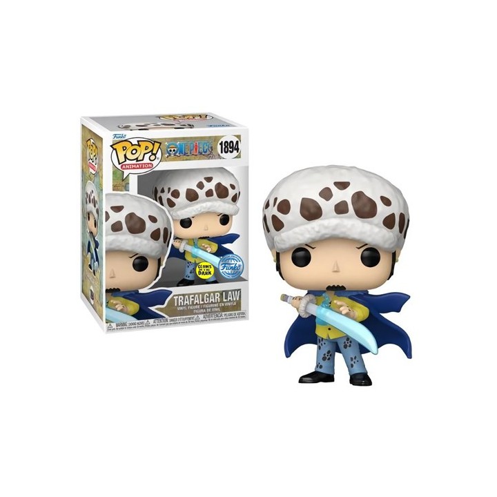 FUNKO POP One Piece - 1894 Law With Blue Anesthesia (Glow In The Dark) (Exclusive) 9 cm