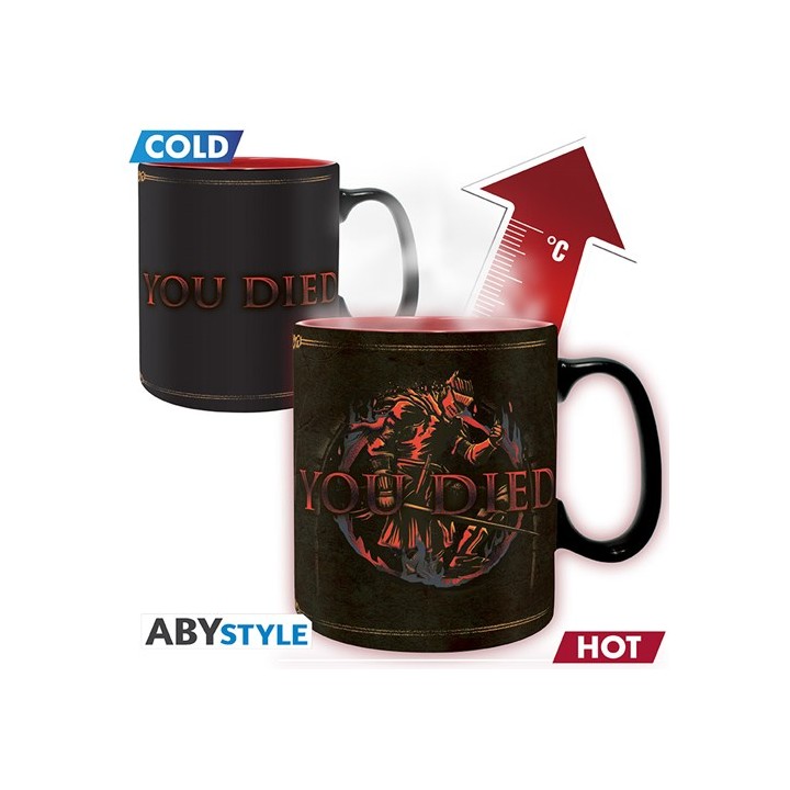 ABYSTYLE DARK SOULS - Tazza termosensibile 460 ml: "You Died"