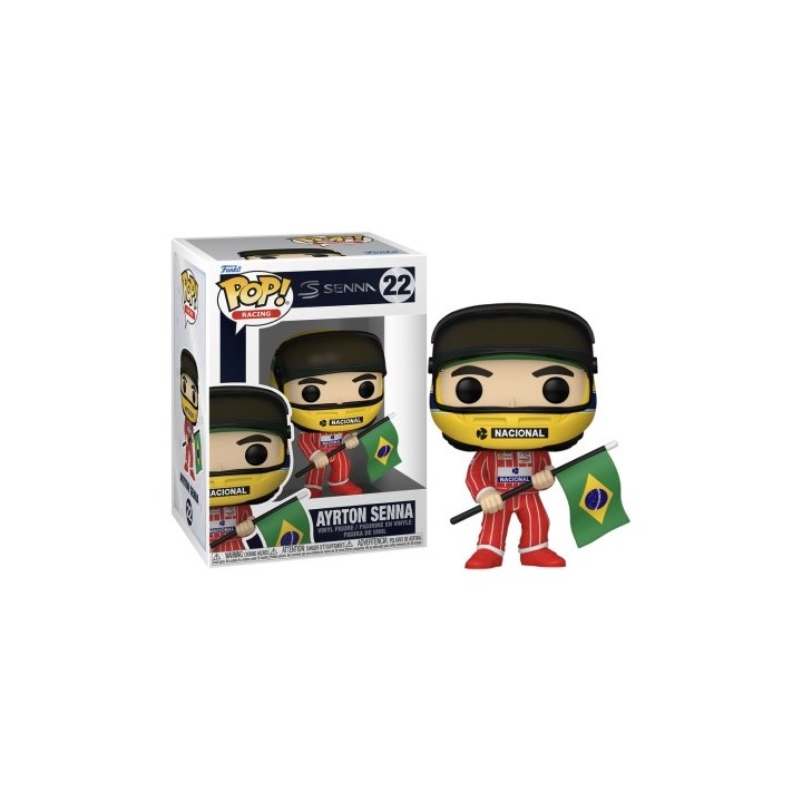 FUNKO POP Racing - 22 Ayrton Senna With Brazilian Flag 9cm