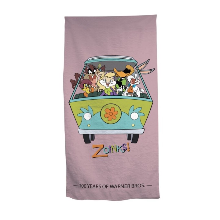 Warner Bros 100th - Asciugamano / Telo mare : "Zoinks!" (70 x 140 cm)