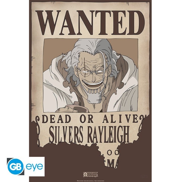 ABYSTYLE ONE PIECE - Poster: "Wanted Rayleigh" (52x35)