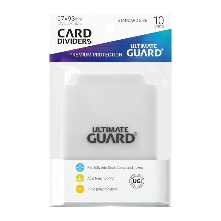 ULTIMATE GUARD Card Dividers Standard Size Transparent (10)
