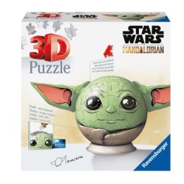 RAVENSBURGER Grogu - con orecchie3D Puzzleball 72 pezzi