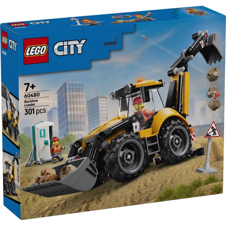 LEGO 60480 CITY - Scavatrice da cantiere gialla