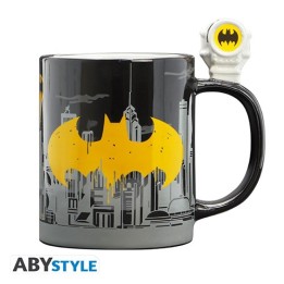 ABYSTYLE DC COMICS - Tazza 460 ml con manico 3D: "Bat-Signal & Batman"