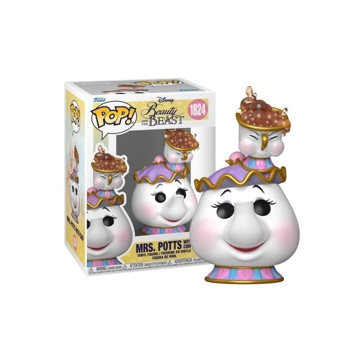 FUNKO POP Disney: Beauty And The Beast - 1824 Mrs. Pott with Chip 9cm