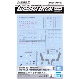 BANDAI GUNDAM DECAL133 MOBILE SUIT GUNDAM THE WITCH FROM MERCURY MULT.