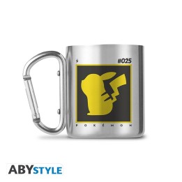 ABYSTYLE POKEMON - Tazza con moschettone in acciaio 235 ml: Pikachu 025