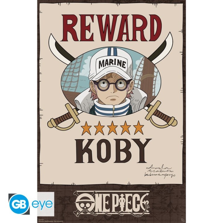ABYSTYLE ONE PIECE - Poster Maxi (91.5x61): "Wanted Koby Cross Guild"