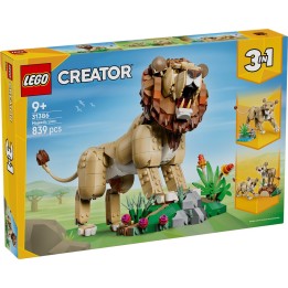 LEGO 31386 CREATOR - Animali selvatici: Leone Maestoso