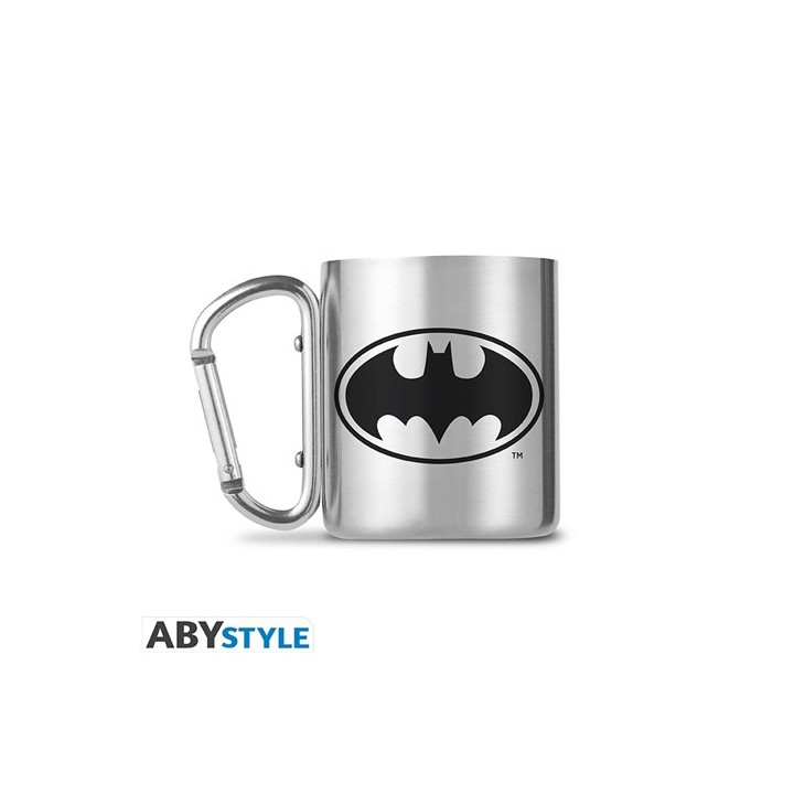 ABYSTYLE DC COMICS - Tazza con moschettone in acciaio 235 ml: Batman