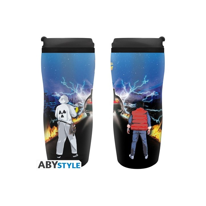 ABYSTYLE BACK TO THE FUTURE - Tazza da viaggio: "Doc & Marty"