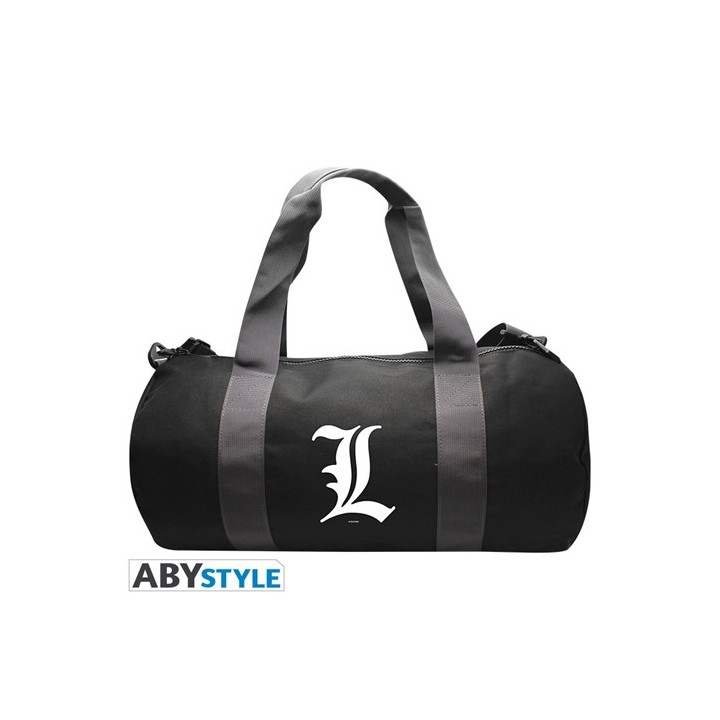 ABYSTYLE DEATH NOTE - Borsa da Palestra "L Symbol" - Grey/Black