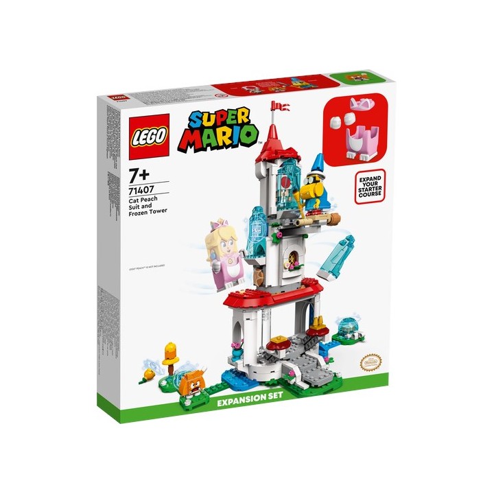 LEGO 71407 SUPER MARIO - Costume di Peach gatto e Torre ghiacciata - Pack espansione