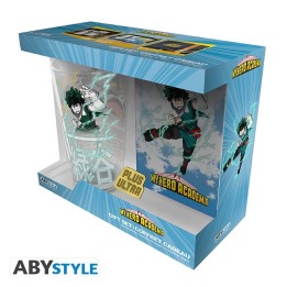 ABYSTYLE MY HERO ACADEMIA:Bicchiere XXL + Spilla + Agenda "Heroes"