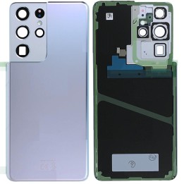 COVER POSTERIORE PER SAMSUNG GALAXY S21 ULTRA 5G G998B FANTASMA ARGEN.