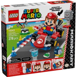 LEGO 72043 SUPER MARIO - Mario Kart – Mario interattivo e Kart standard