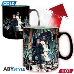 ABYSTYLE JUJUTSU KAISEN - Tazza termosensibile 460 ml: "Itadori & Sukuna"