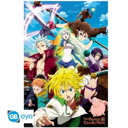 ABYSTYLE THE SEVEN DEADLY SINS: S3 - Poster grande: "Meliodas & Sins" (91.5x61)