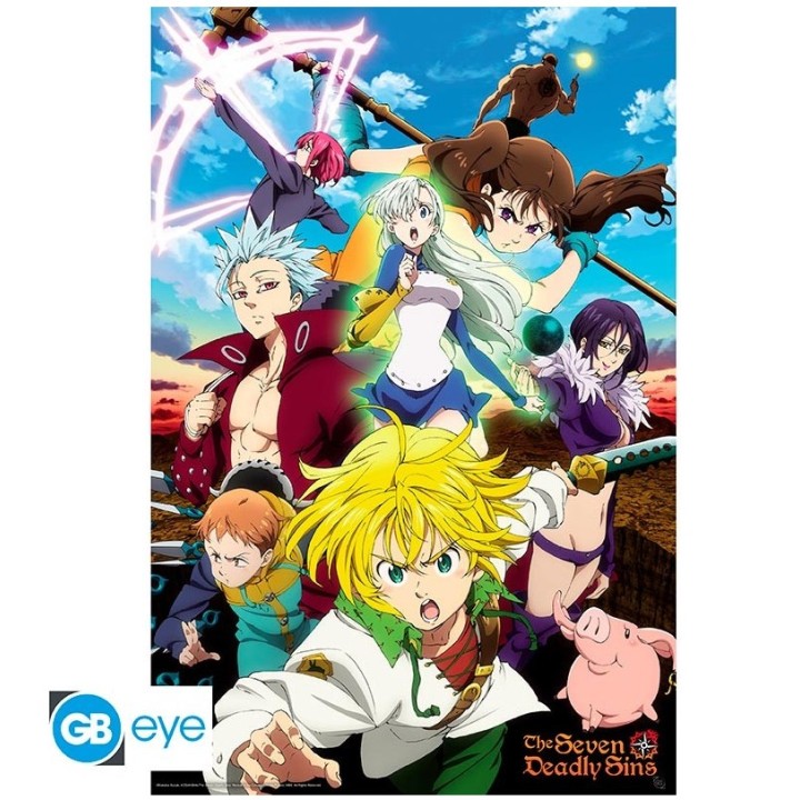 ABYSTYLE THE SEVEN DEADLY SINS: S3 - Poster grande: "Meliodas & Sins" (91.5x61)