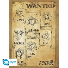 ABYSTYLE THE SEVEN DEADLY SINS - Poster 52x38 : " Wanted"