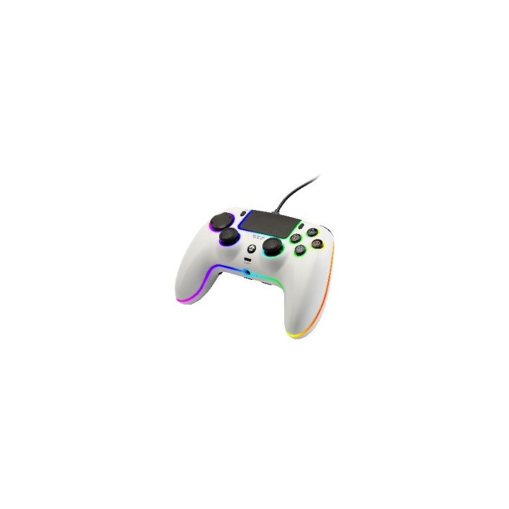QUBICK WIRED CONTROLLER RGB WHITE (PS5)