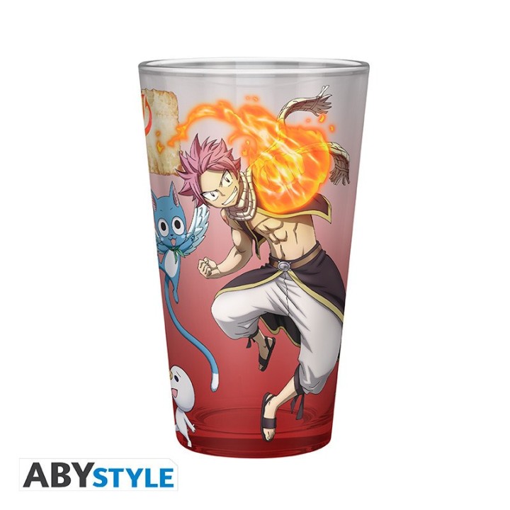 ABYSTYLE FAIRY TAIL - Bicchiere 400ml: "Natsu, Lucy, Happy & Plue"
