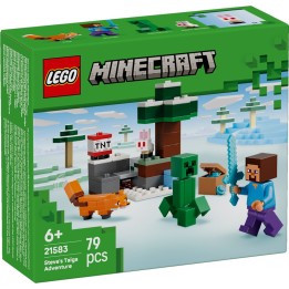 LEGO 21583 MINECRAFT - Avventura di Steve nella taiga
