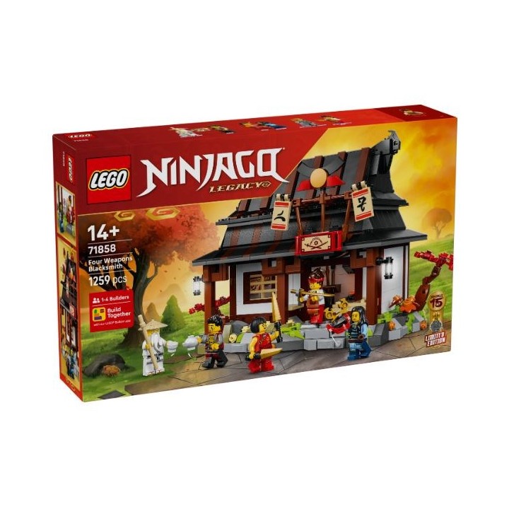 LEGO 71858 NINJAGO - La bottega delle Quattro Armi – 15 anniversario