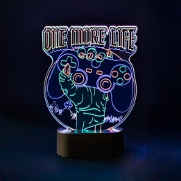 ERIK. GAMERATION LAMPADA LED DA TAVOLO GAMERATION ONE MORE LIFE