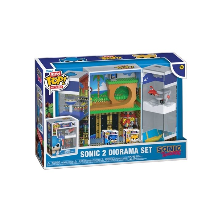 FUNKO Bitty POP Box: Sonic The Hedgehog - Sonic 2 Diorama Set