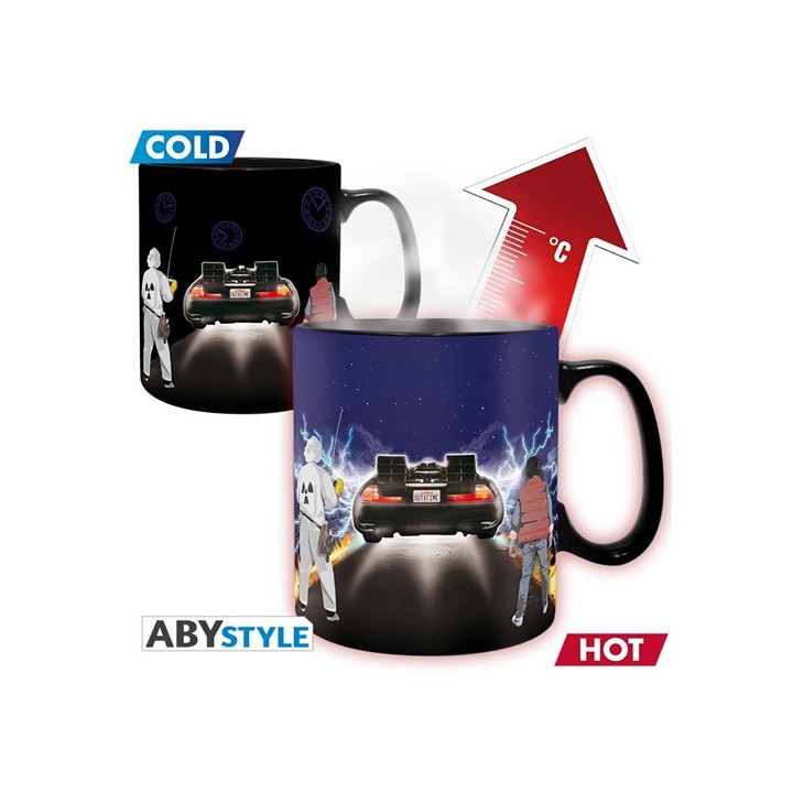 ABYSTYLE BACK TO THE FUTURE - Tazza termosensibile 460 ml: "Time Mach.