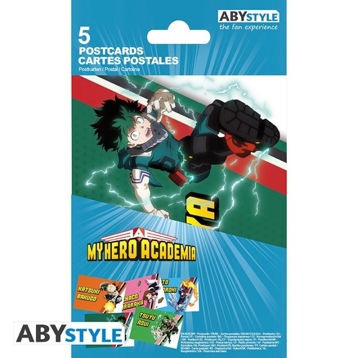 ABYSTYLE MY HERO ACADEMIA -Set Cartoline 1 x5 (14,8x10,5)
