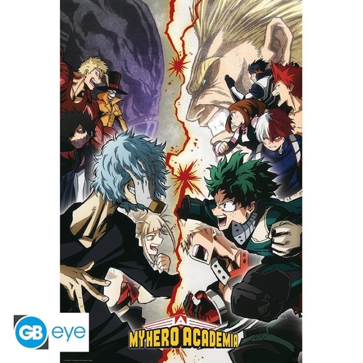 ABYSTYLE MY HERO ACADEMIA - Poster grande: "Heroes VS. Villains" (91.5x61)