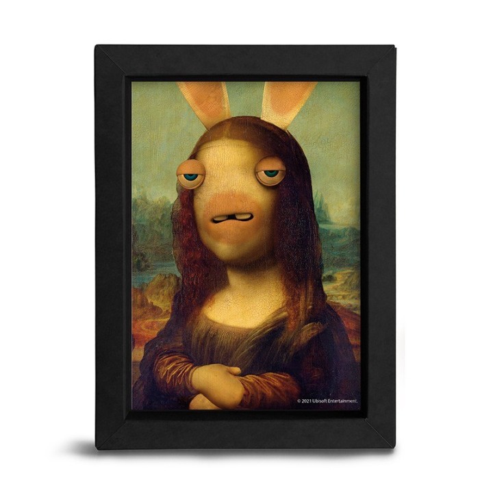 ABYSTYLE RAVING RABBIDS - Poster incorniciato: "La Gioconda"