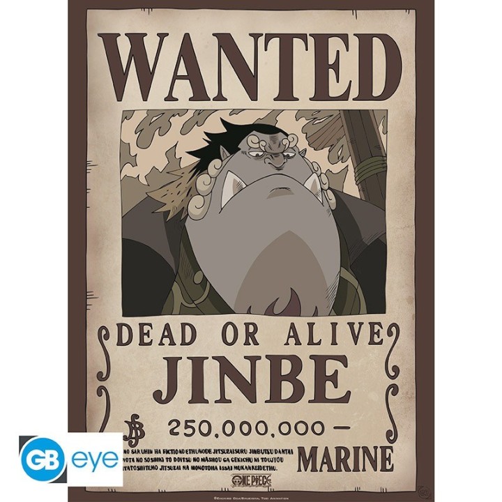 ABYSTYLE ONE PIECE - Poster: "Wanted Jinbe" (52x38)