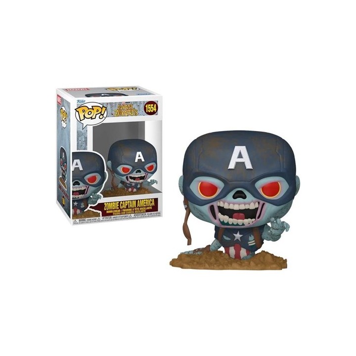 FUNKO POP Marvel: Marvel Zombies S4– Zombie Captain America 9 cm