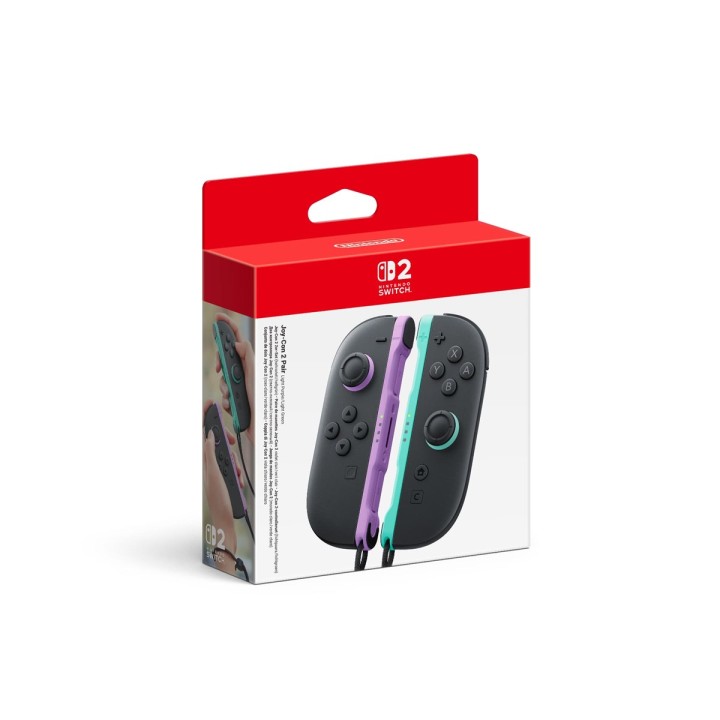 NINTENDO CONTROLLER BEE JOY-CON 2 VIOLA CHIARO / VERDE CHIARO