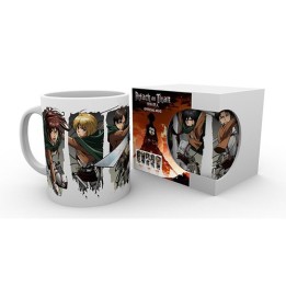ABYSTYLE ATTACK ON TITAN - Tazza 320 ml :" Character Montage"