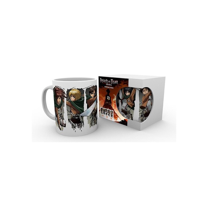 ABYSTYLE ATTACK ON TITAN - Tazza 320 ml :" Character Montage"
